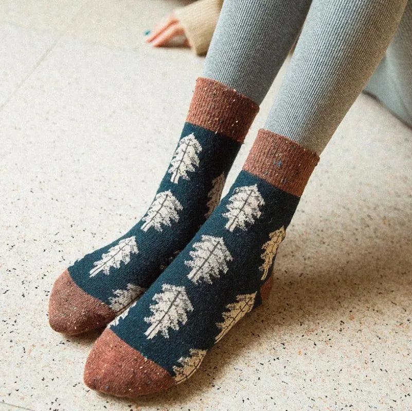 Autumnal Women's Wool Socks ( 1 Pair ) - Scandi Socks