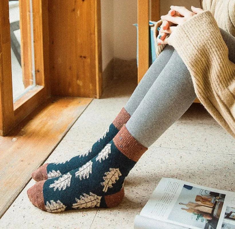 Autumnal Women's Wool Socks ( 1 Pair ) - Scandi Socks