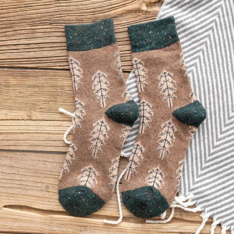 Autumnal Women's Wool Socks ( 1 Pair ) - Scandi Socks