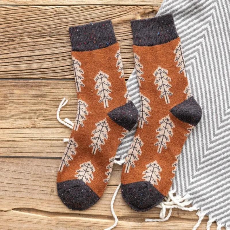 Autumnal Women's Wool Socks ( 1 Pair ) - Scandi Socks